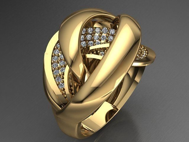 Fancy Ring 3D print model