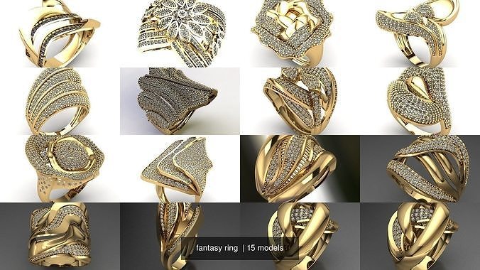 fantasy ring  3D Model Collection