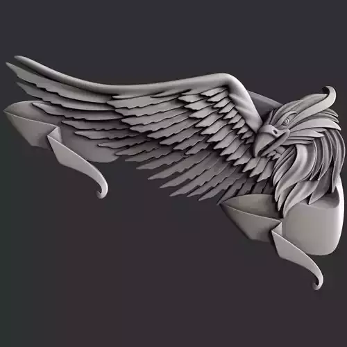 3d STL models for CNC router eagle