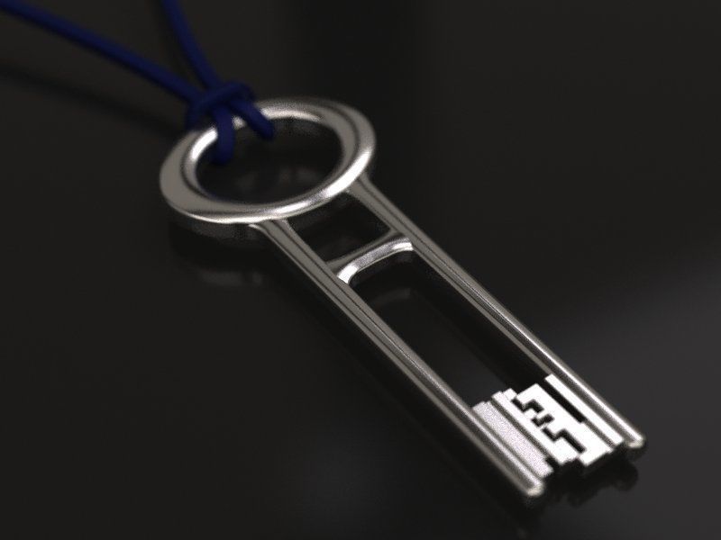 Devy Jones reversed key - original 3D print model_3