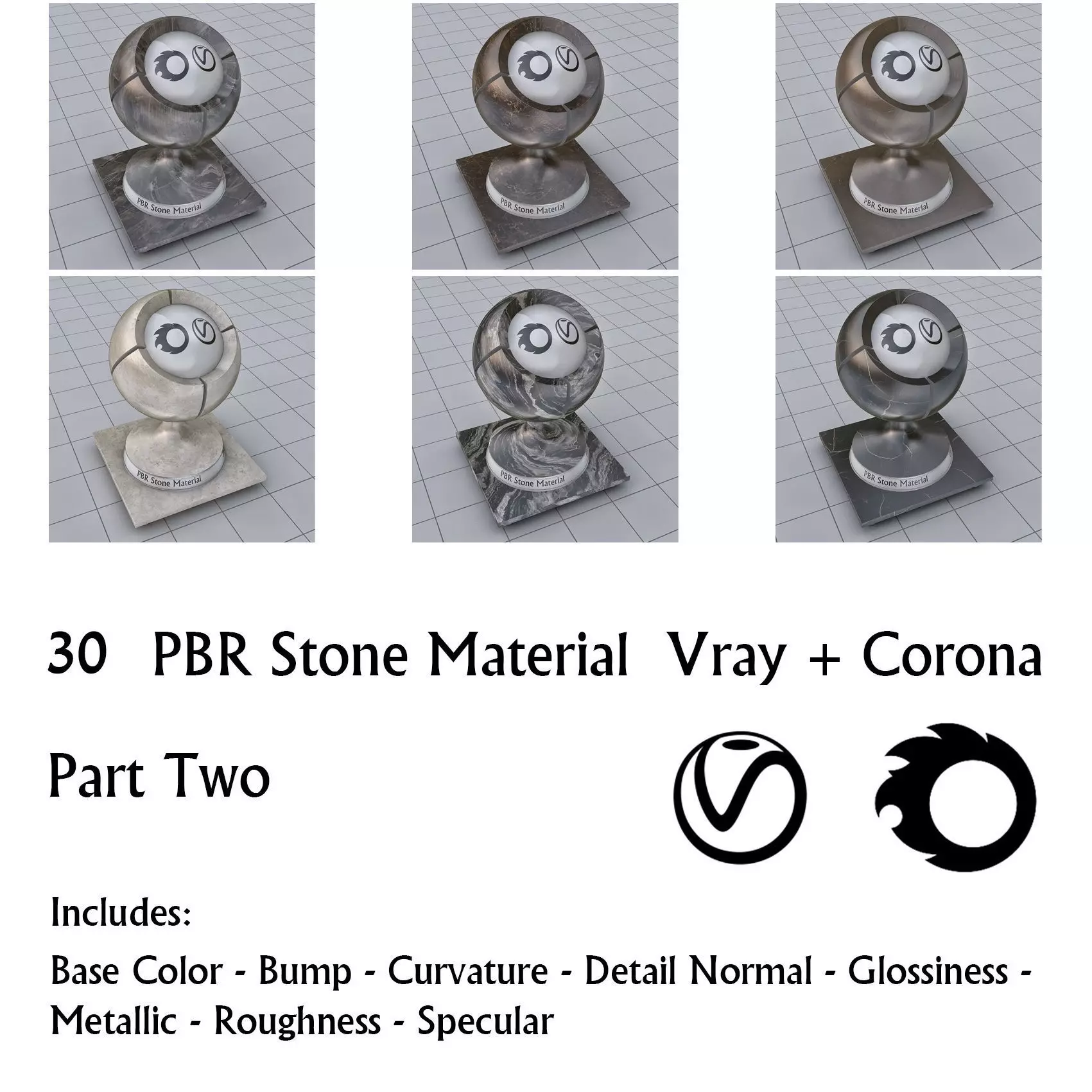 30 PBR Stone Material Part 2 Texture