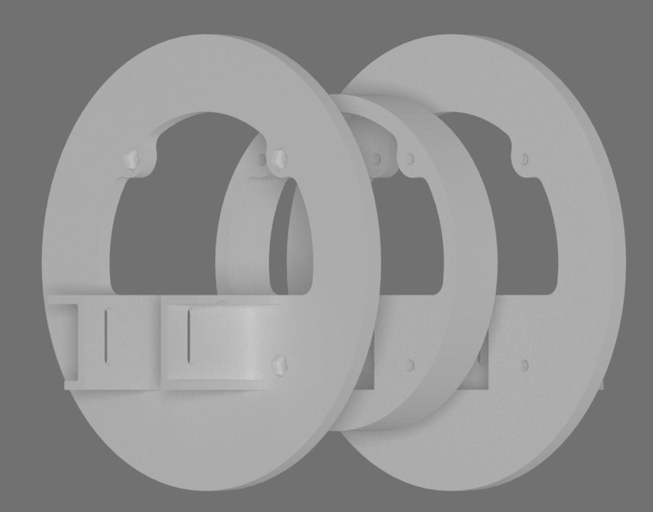 solenoid support  3D print model_1