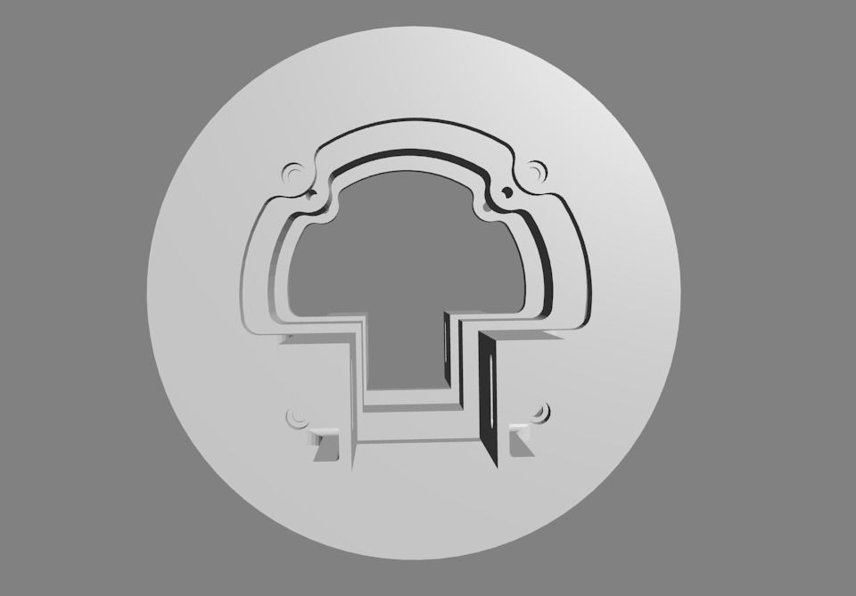 solenoid support  3D print model_3