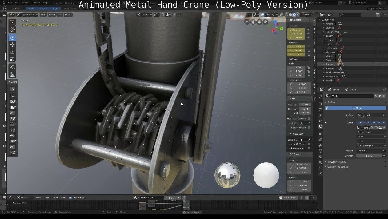 Metal Hand Crane collection _28