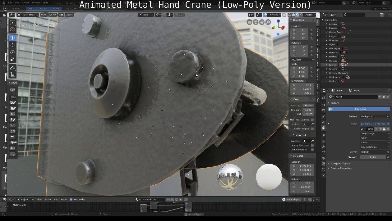 Metal Hand Crane collection _33
