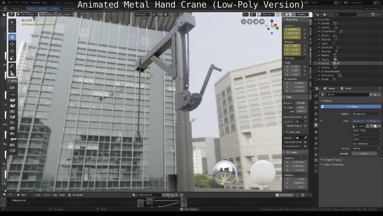 Metal Hand Crane collection _25