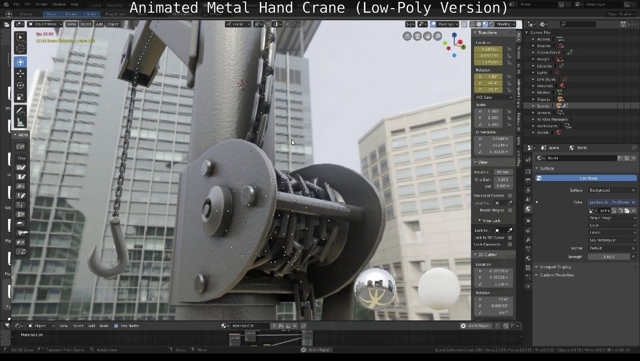 Metal Hand Crane collection _26
