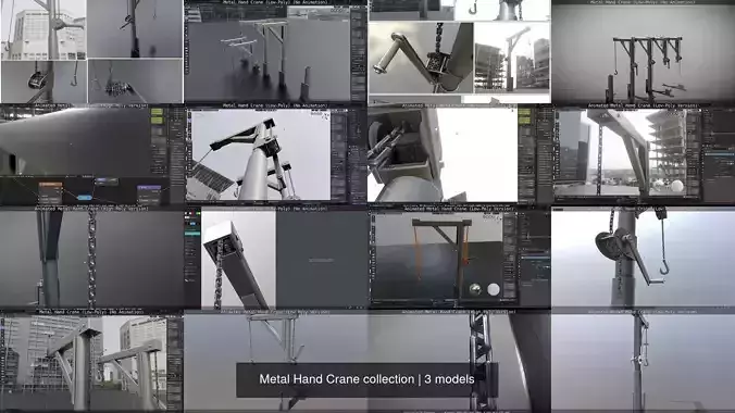 Metal Hand Crane collection 