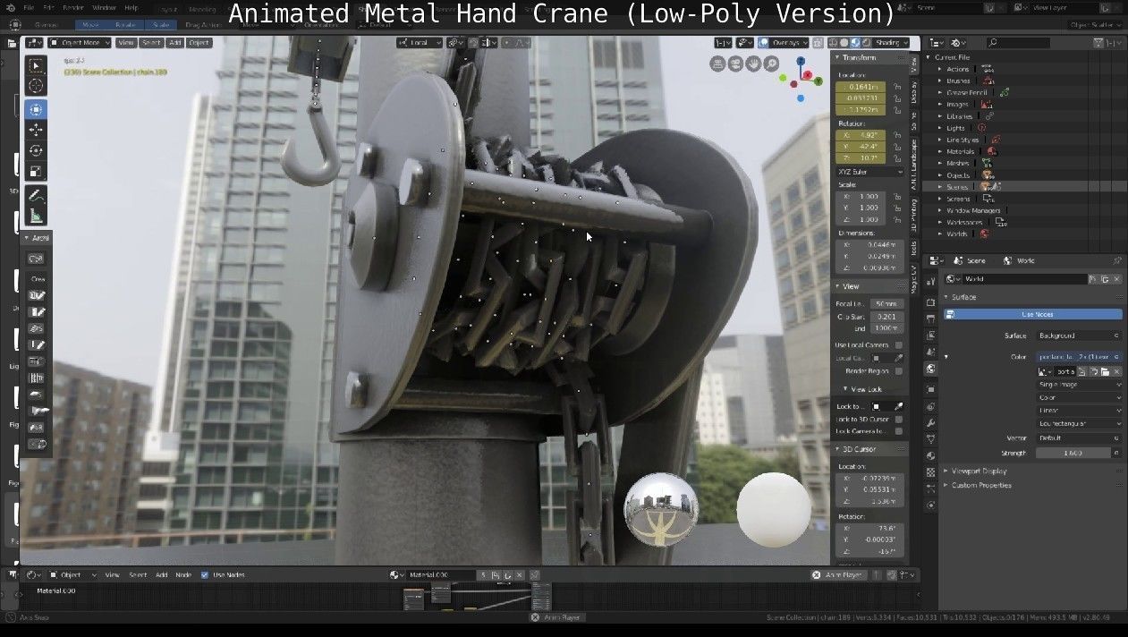 Metal Hand Crane collection _27