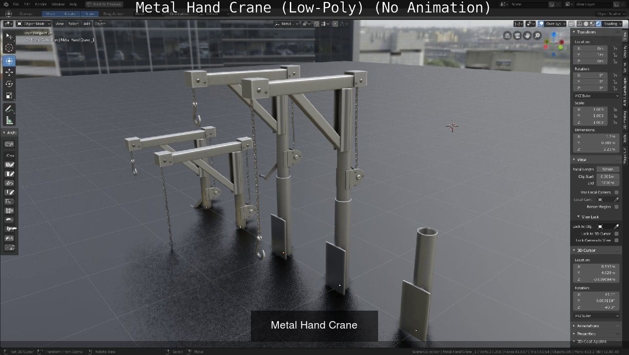 Metal Hand Crane collection _5
