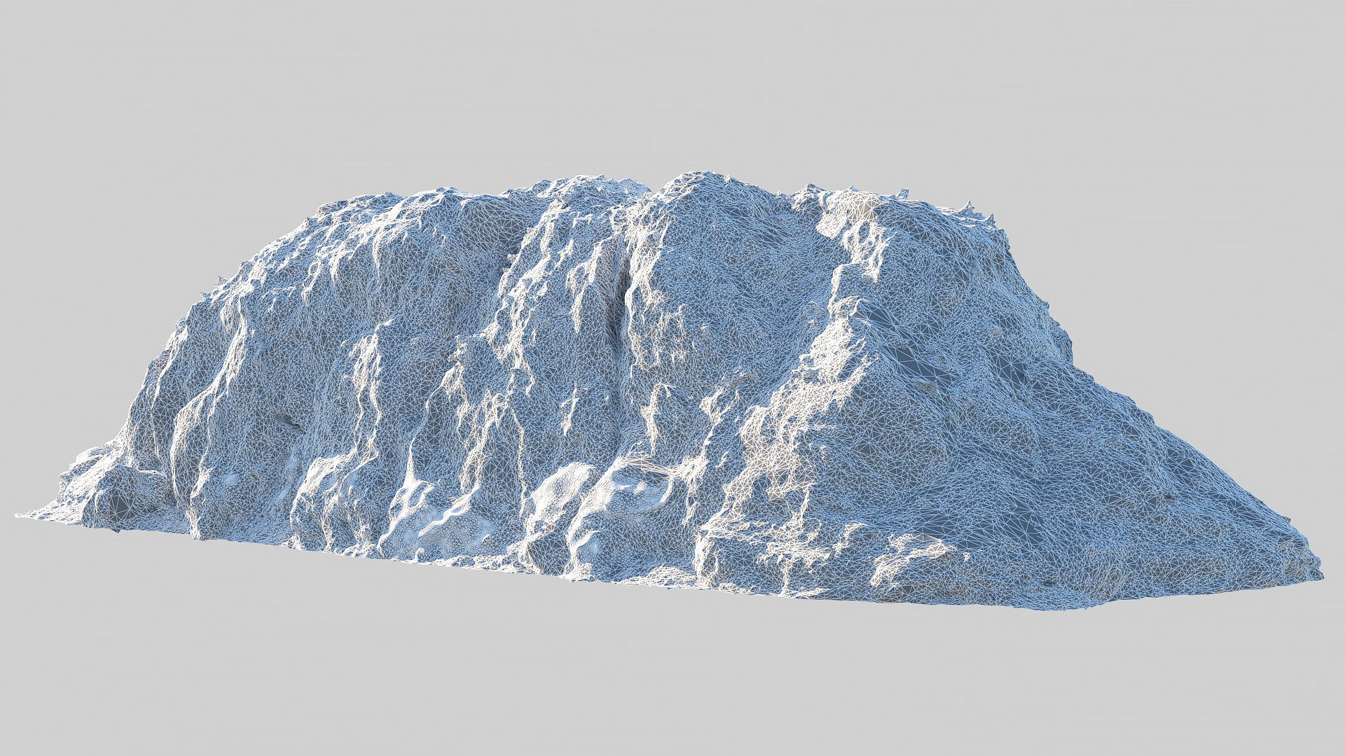 Coastal rocky cliff Low-poly 3D model_5
