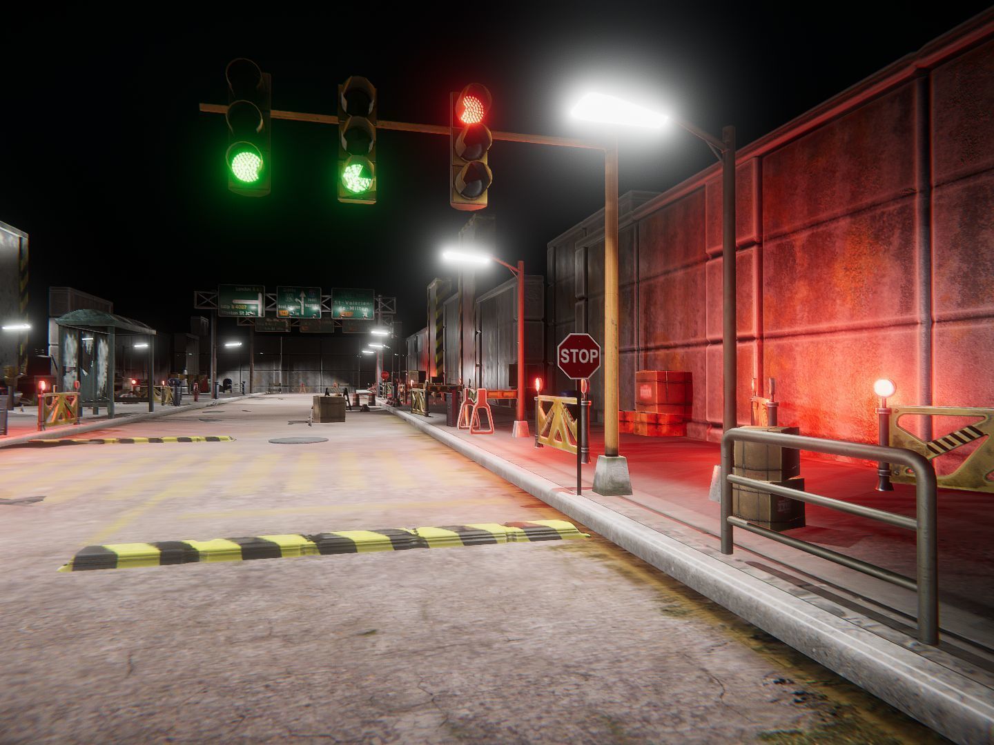 Street Props Low-poly 3D model_2