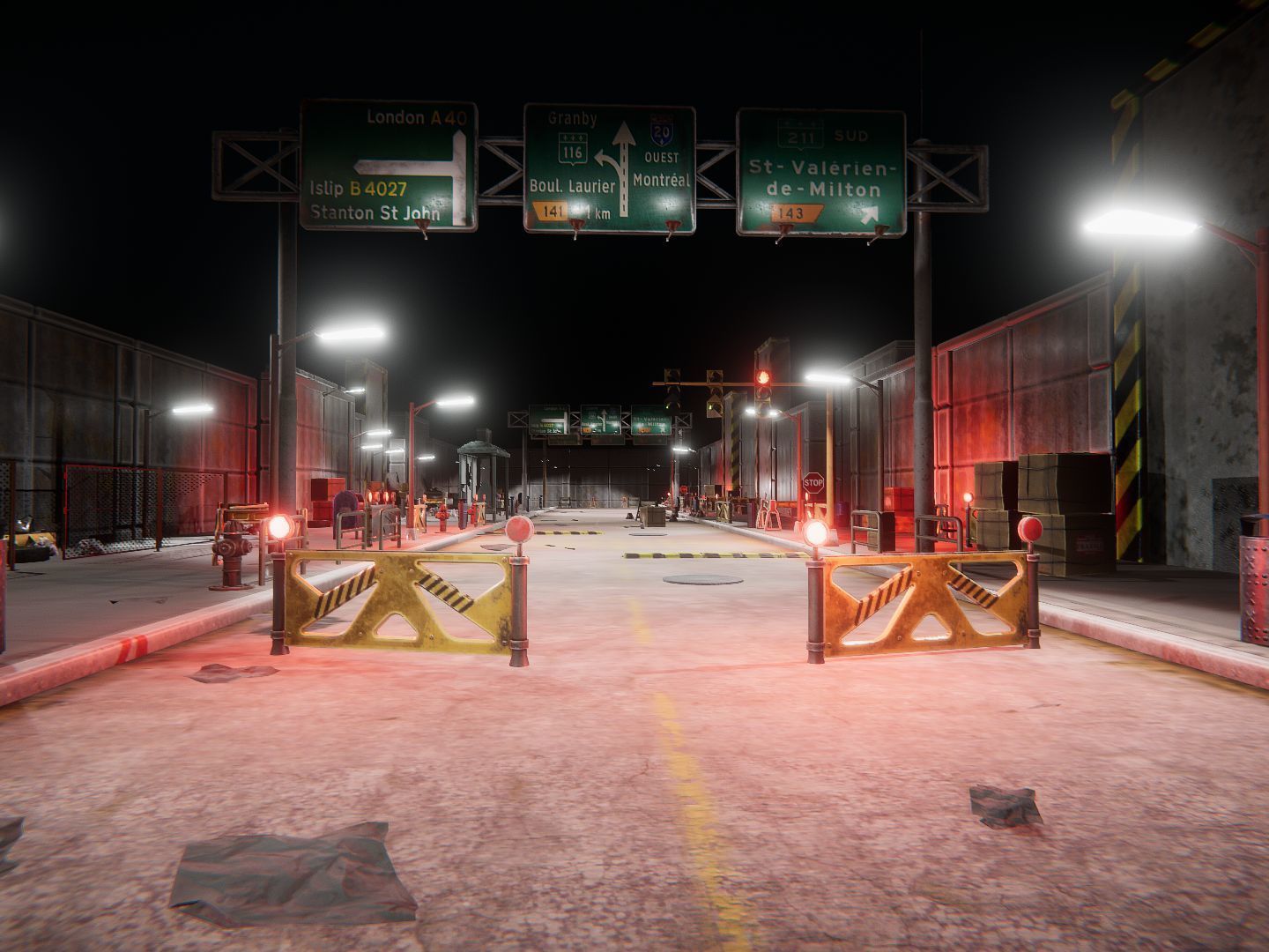 Street Props Low-poly 3D model_3