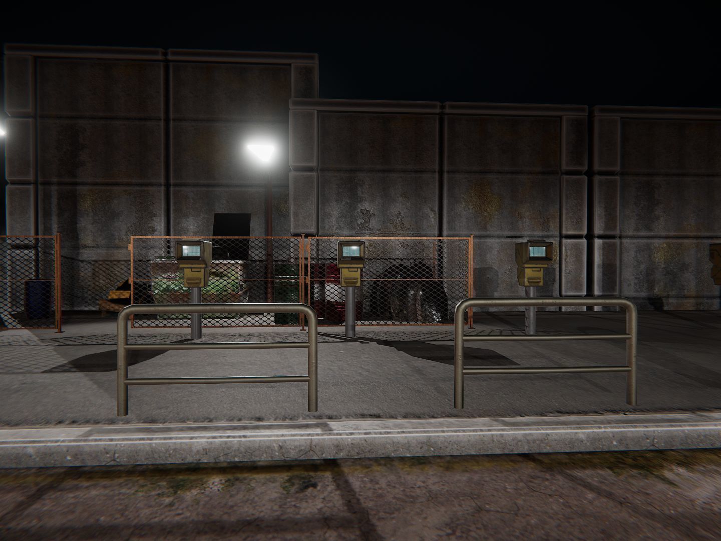 Street Props Low-poly 3D model_11
