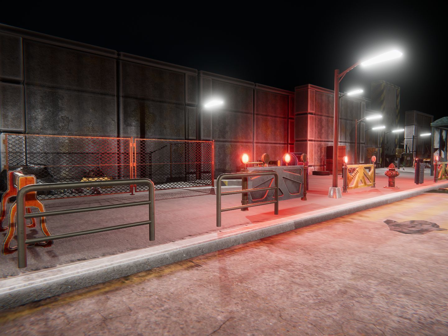 Street Props Low-poly 3D model_12