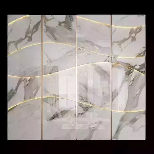 Decor wavy wall panels