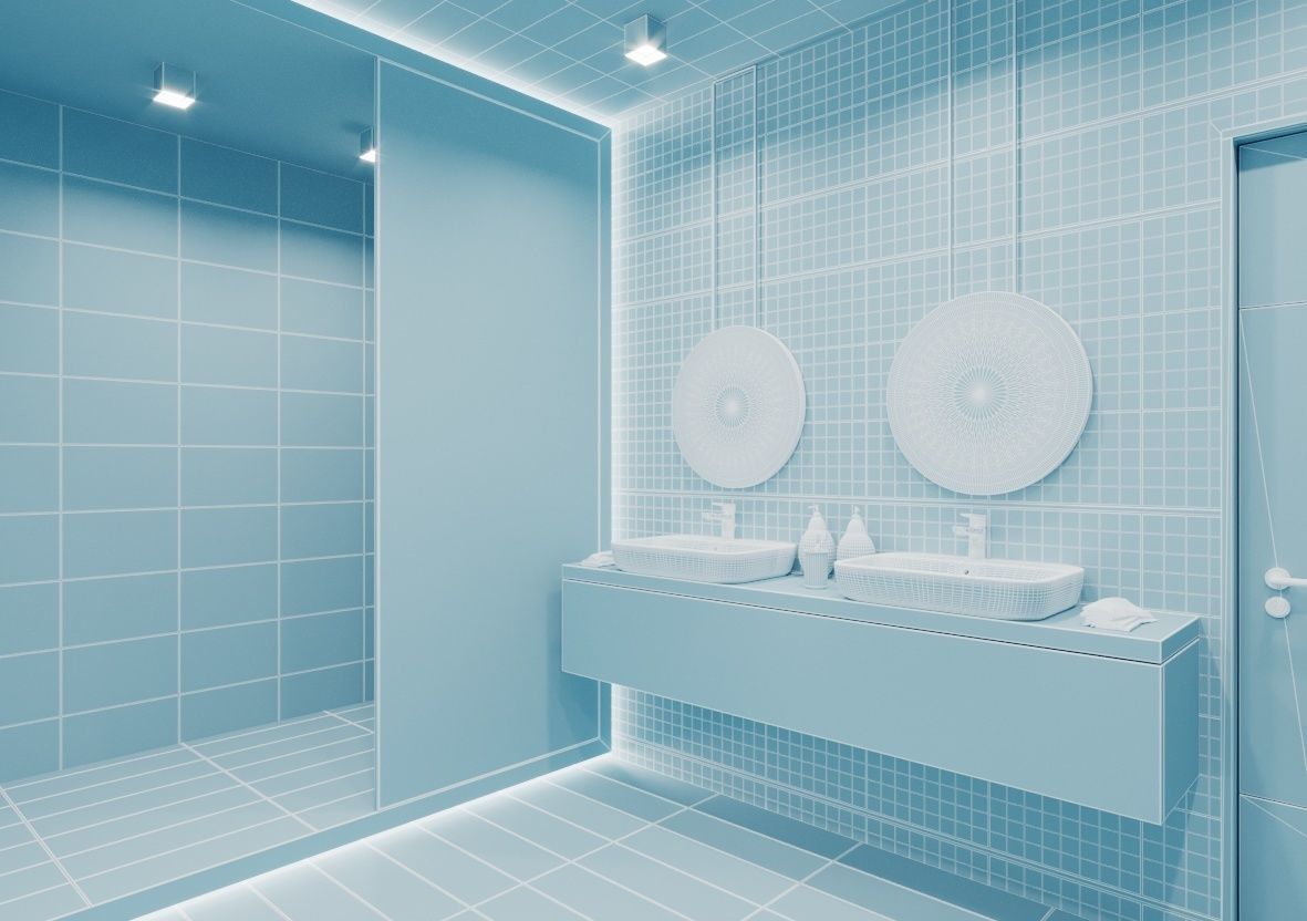 Minos Bathroom Scene for Cinema 4D and Corona Renderer 3D model_6