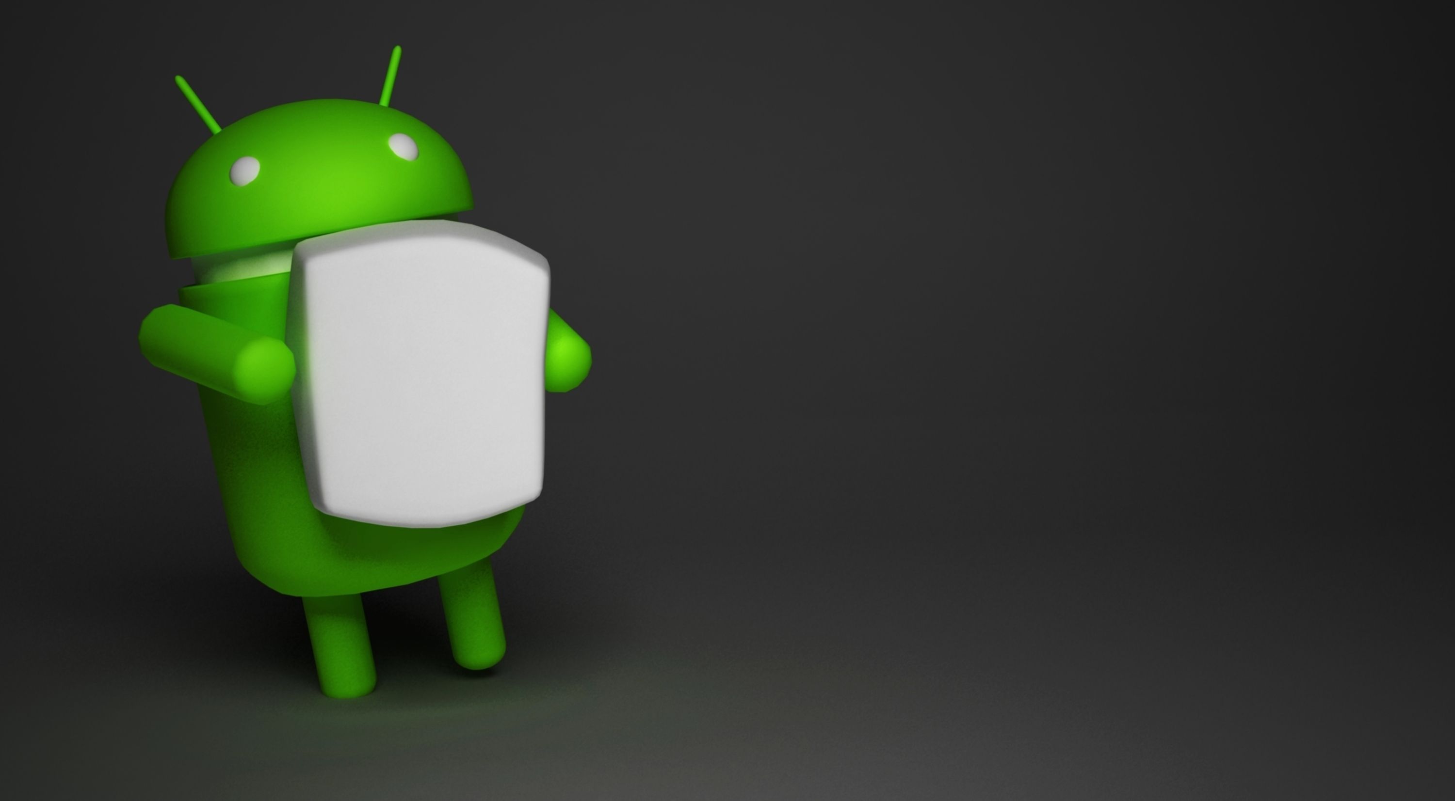 android holding piece of paper Low-poly 3D model_3