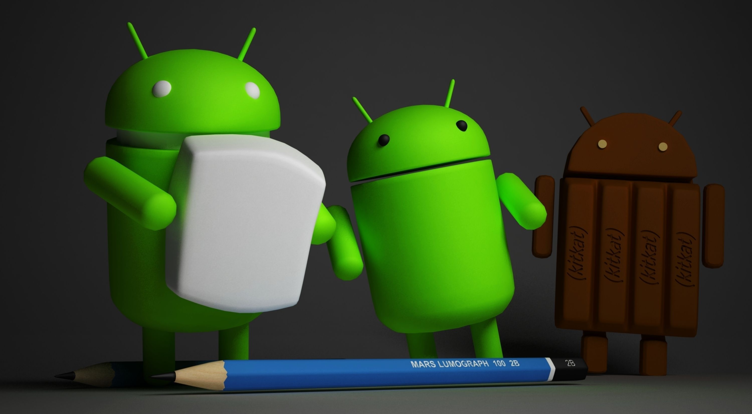 android holding piece of paper Low-poly 3D model_1