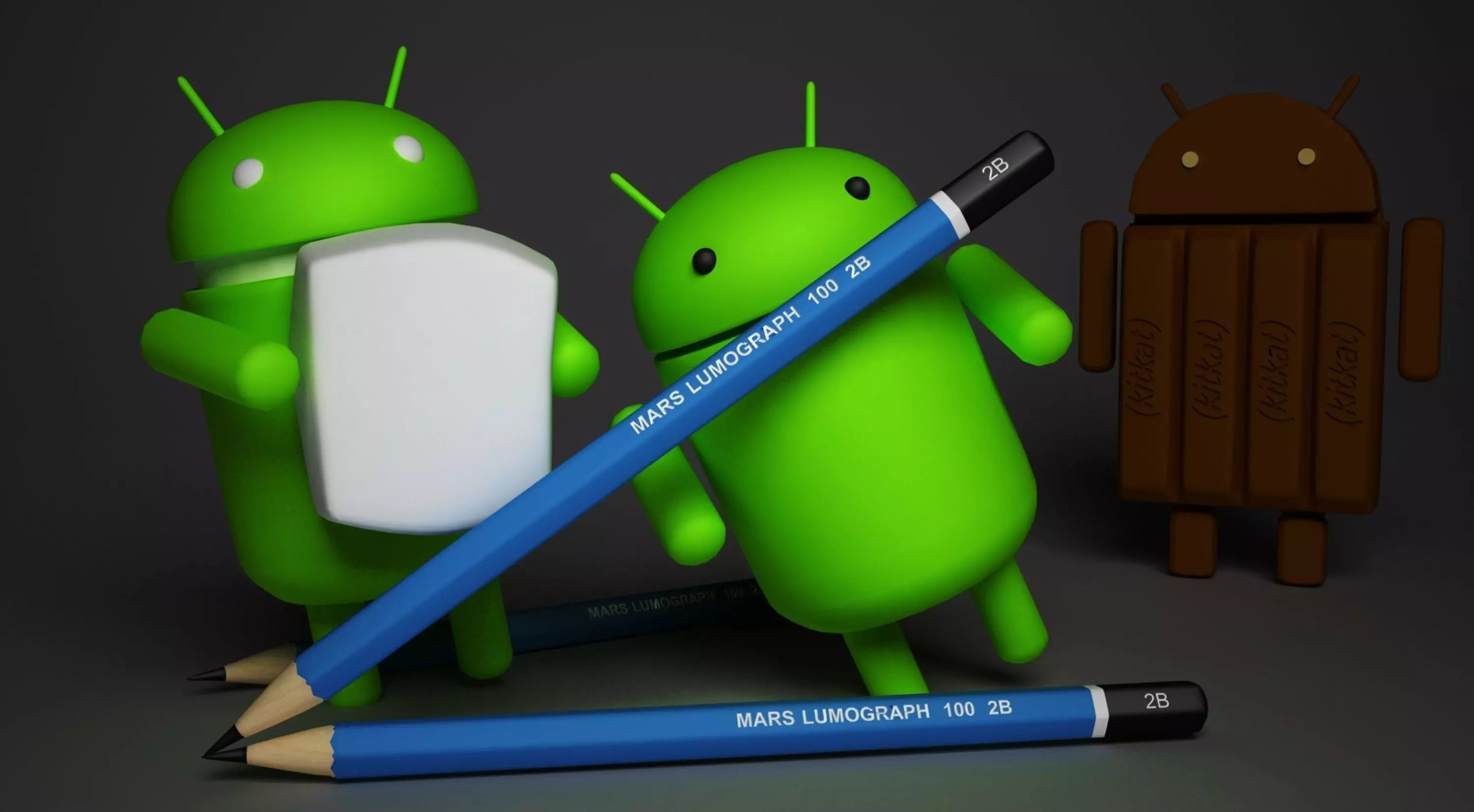 android holding piece of paper Low-poly 3D model_0