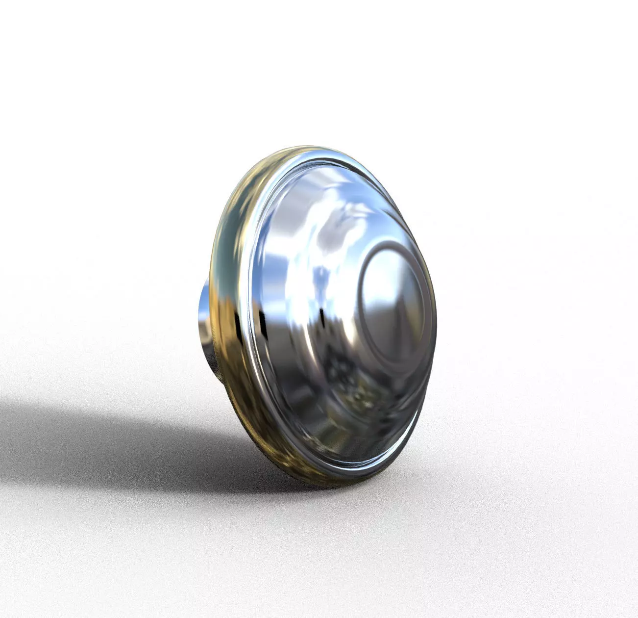 Basic cabinet door knob Free 3D model_0