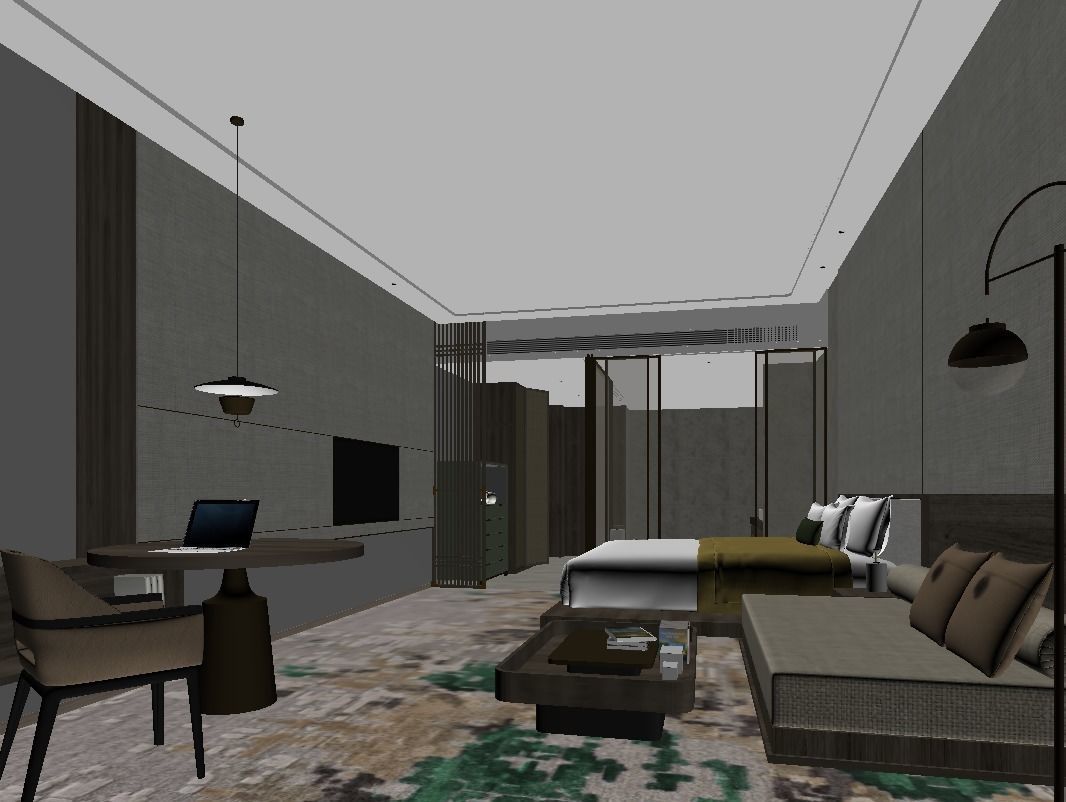 Hotel full 3d model 3D model_10