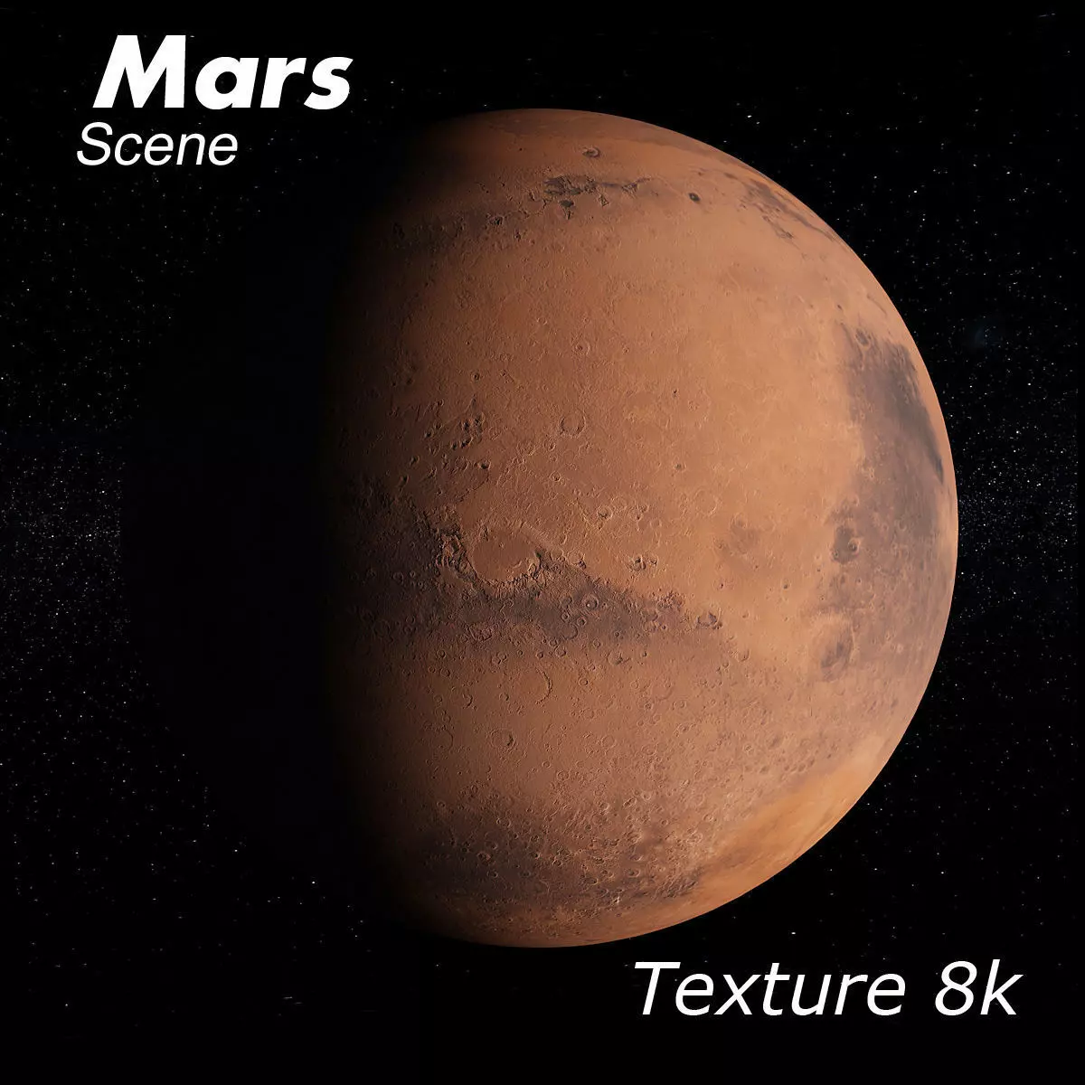 Mars Scene 3D model_0