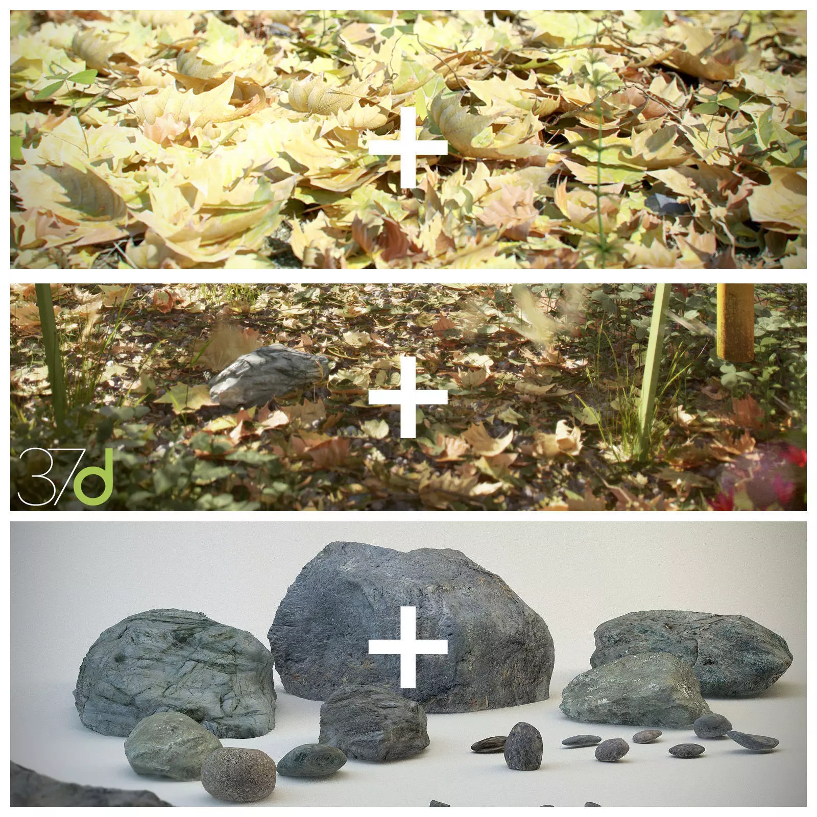 Photorealistic Ground Set  3D model_0