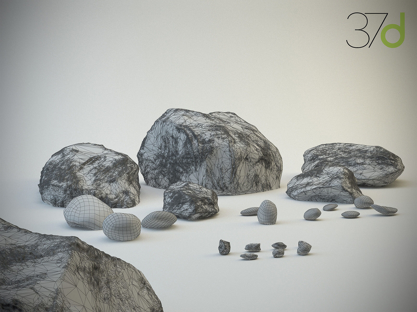 Photorealistic Ground Set  3D model_26