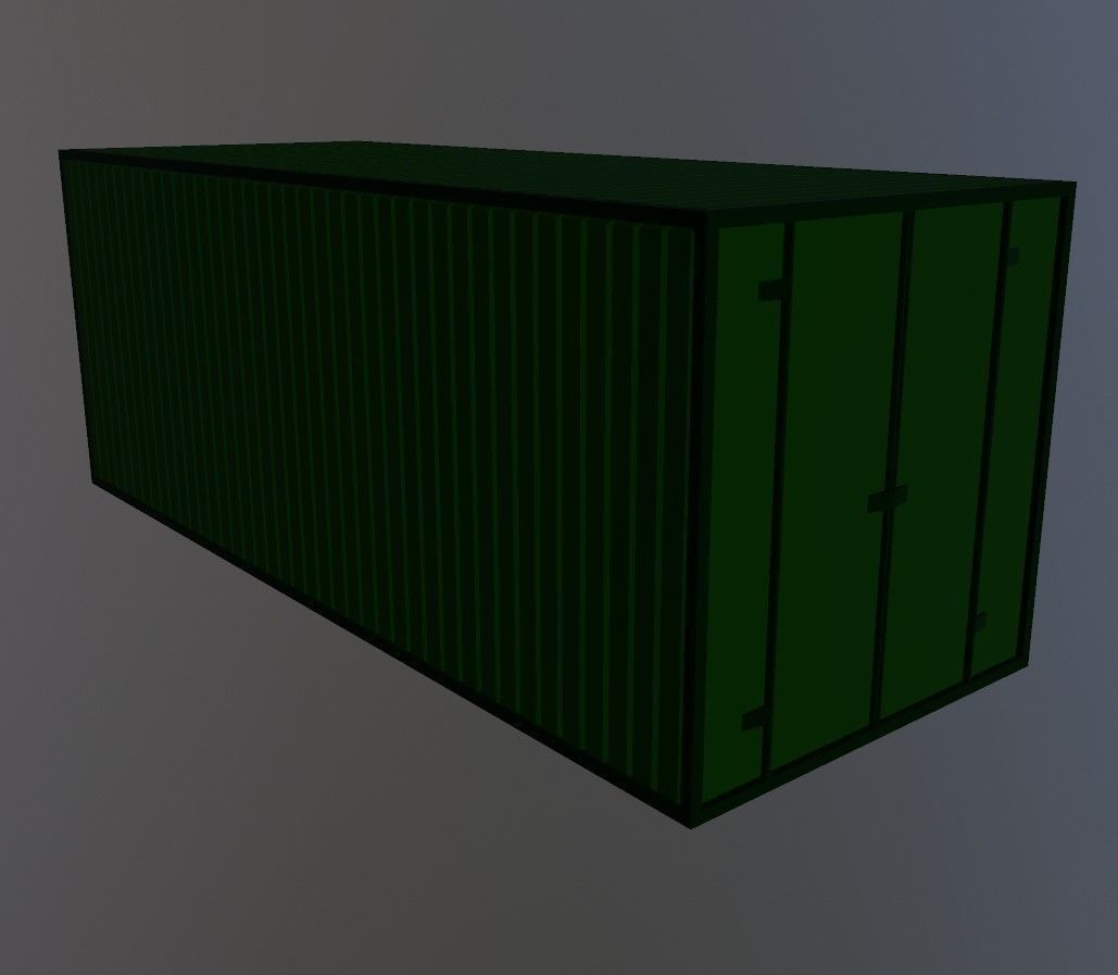 Container shipping 3D model_2
