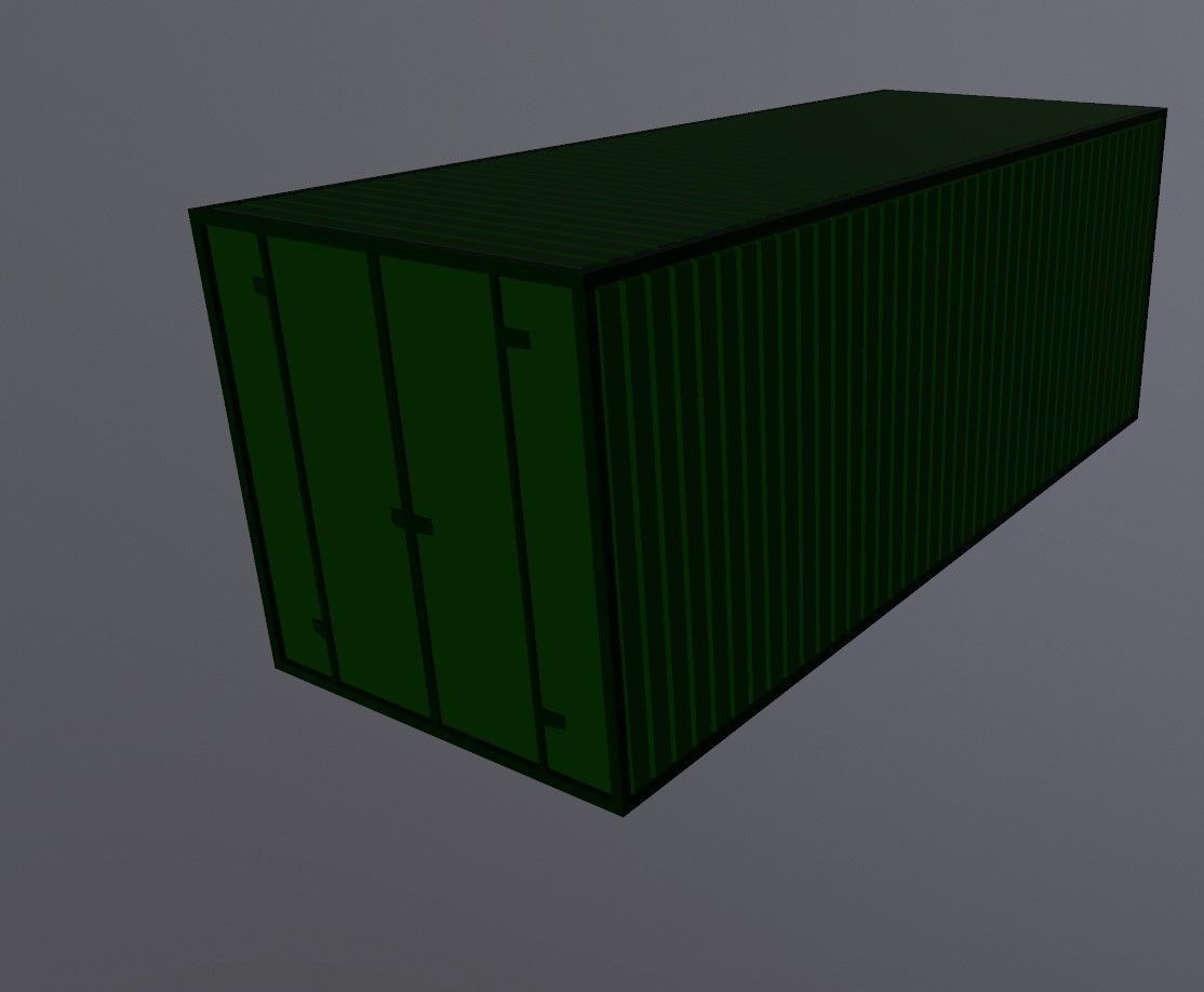 Container shipping 3D model_1
