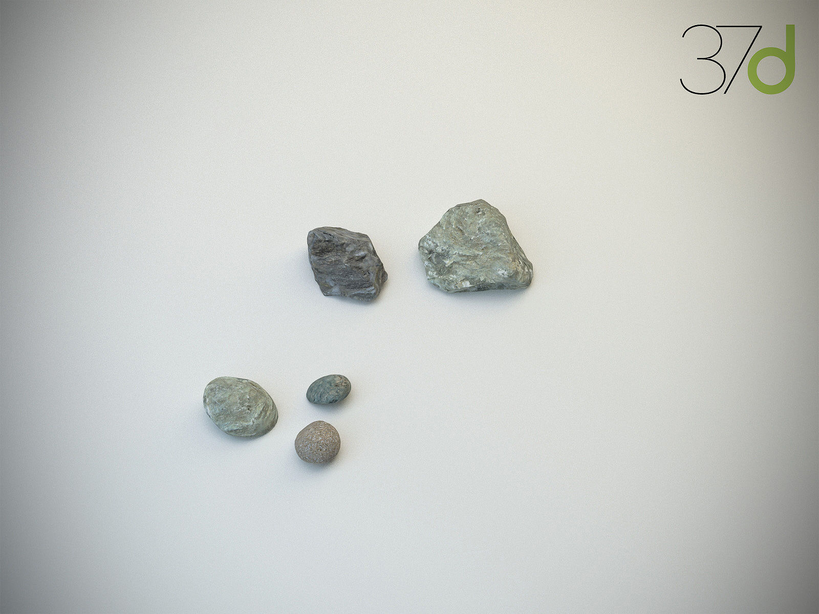 Photorealistic Rocks and Stones 3D model_2