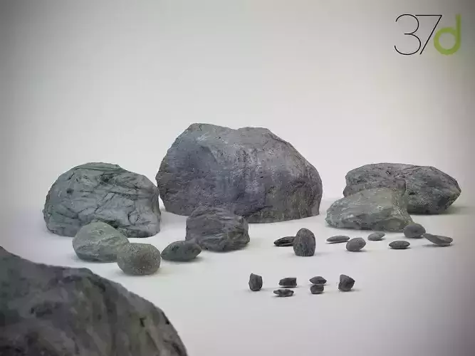 Photorealistic Rocks and Stones