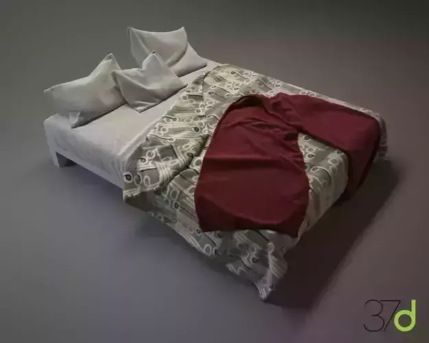 Photorealistic Bed 37d