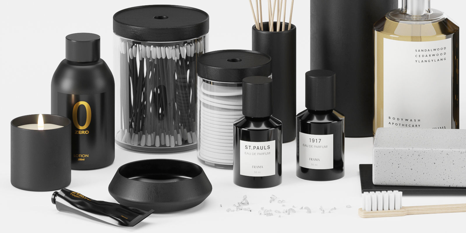 Bathroom set 03 3D model_4