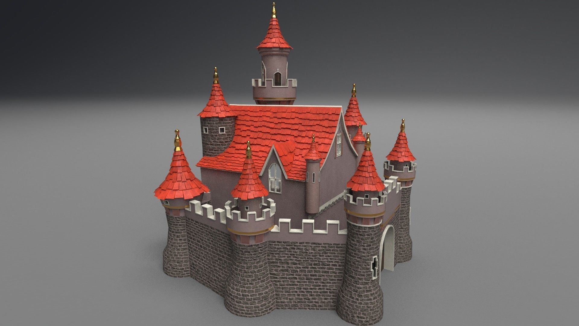 Castle 3D model_8