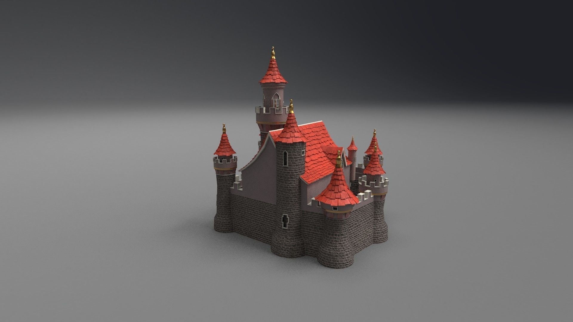Castle 3D model_3