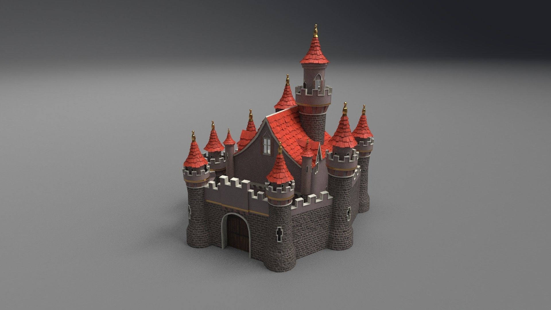 Castle 3D model_2