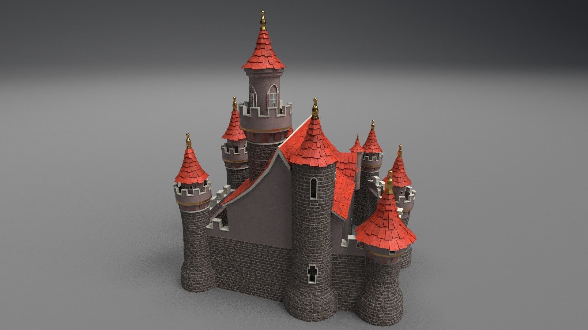 Castle 3D model_4