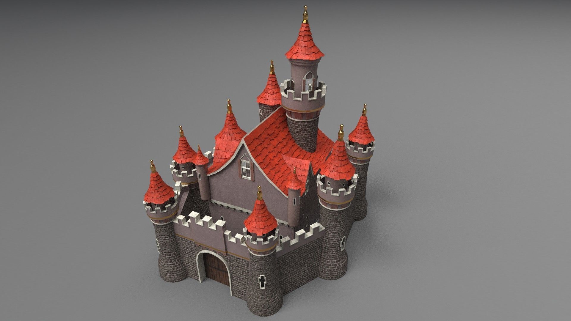 Castle 3D model_6