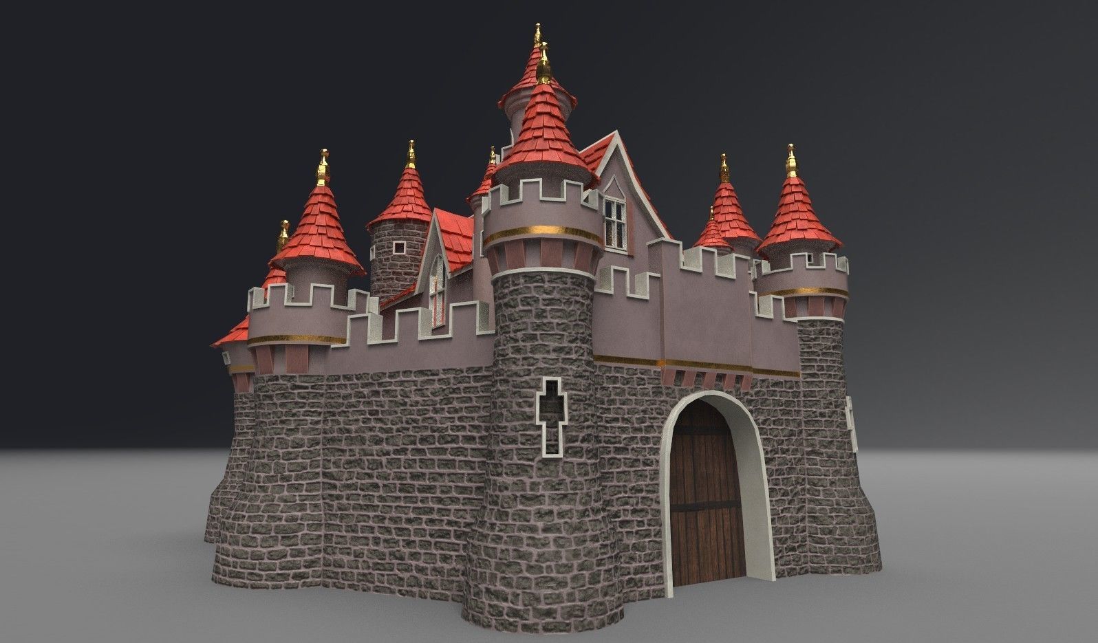 Castle 3D model_7