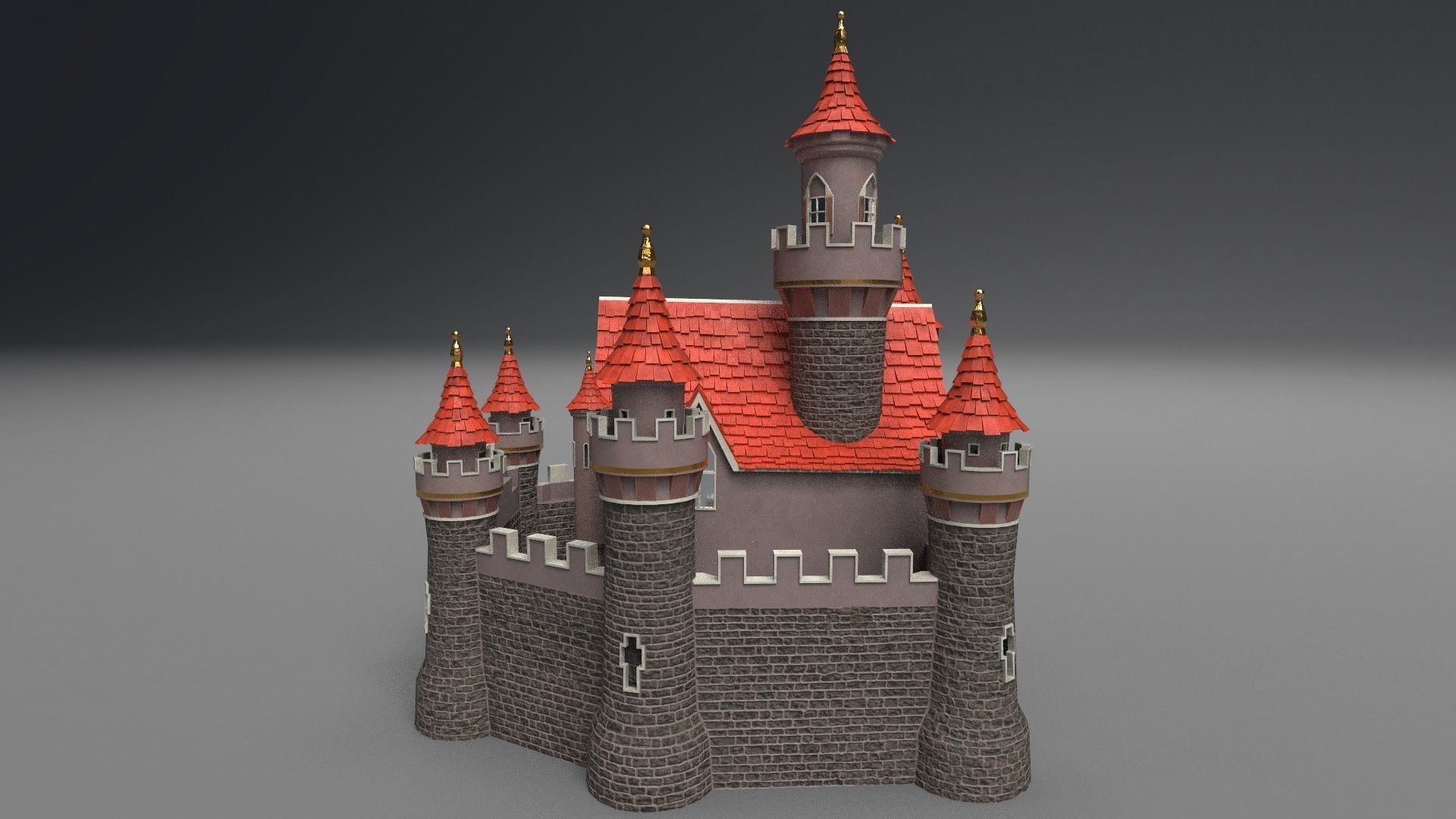 Castle 3D model_9
