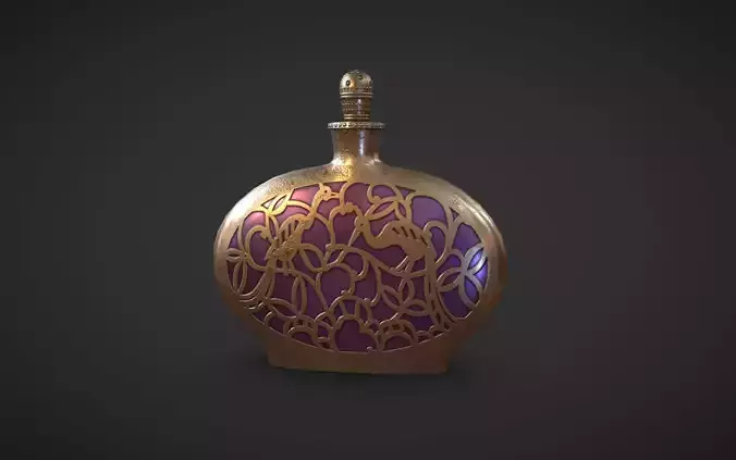 Perfume Flask Peafowl