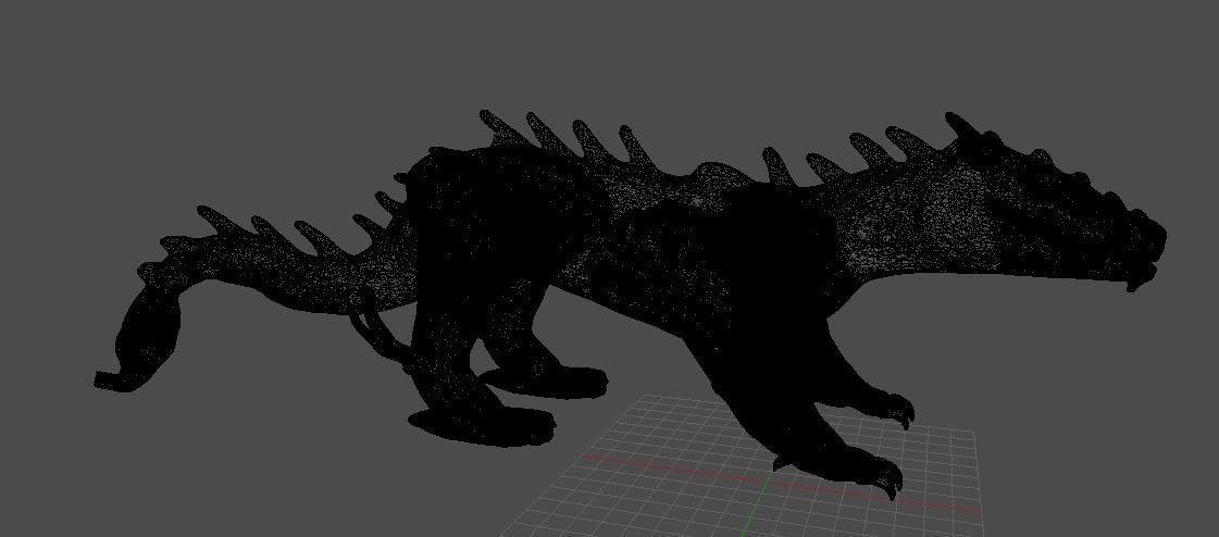 DRAGON 01 Low-poly 3D model_6