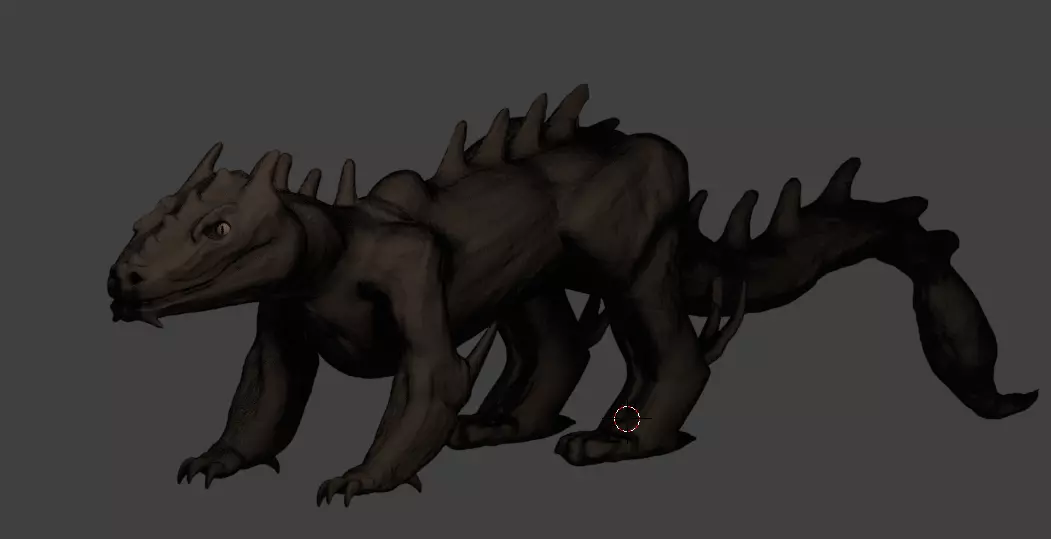 DRAGON 01 Low-poly 3D model_0