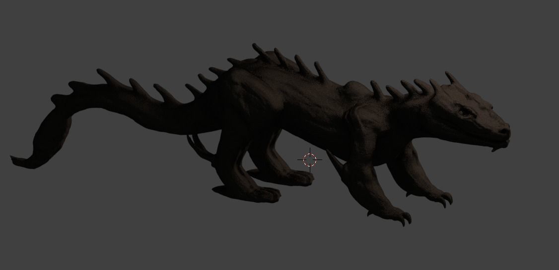 DRAGON 01 Low-poly 3D model_2