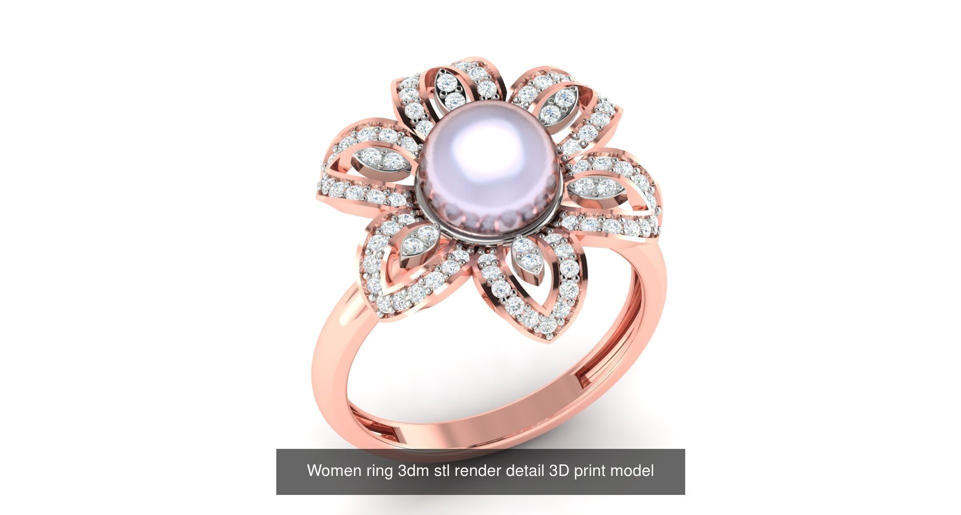 200 model-Bulk Solitaire ring 3dm stl render detail 3D print  3D Model Collection_149