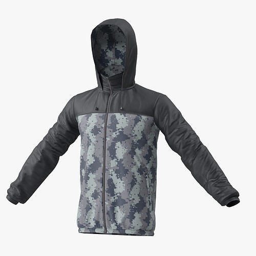 Windbreaker Jacket 3D model