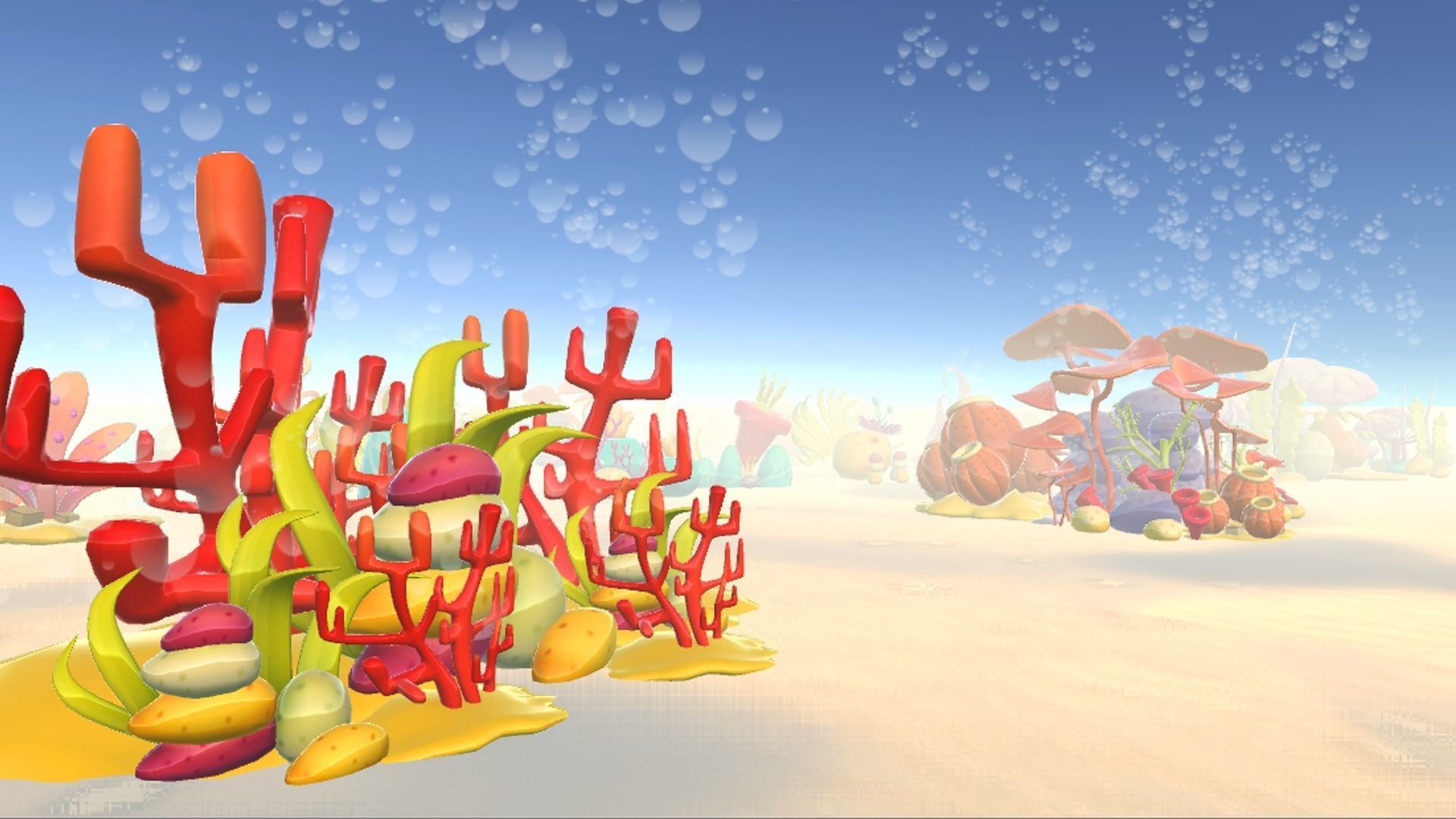 Cartoon Seaweed Pack Low-poly 3D model_4