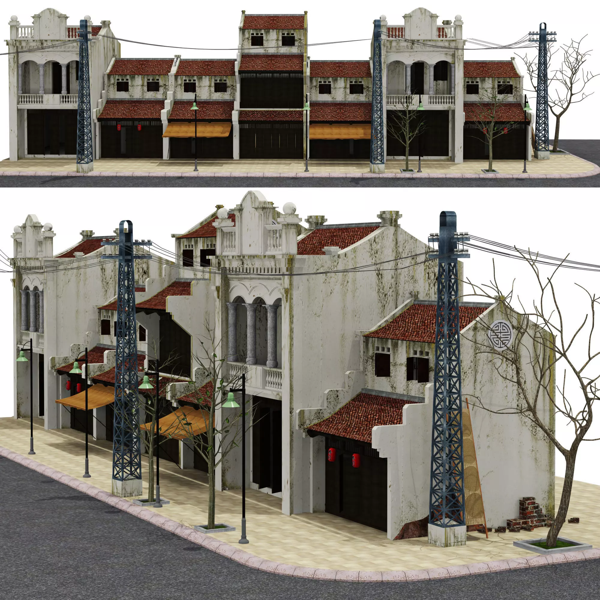 Old Town 3D model_0